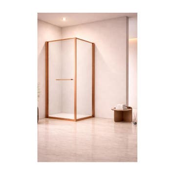 Douchecabine 90x90x200cm Geborsteld Koper (Douchecabines), Ophalen of Verzenden, Nieuw