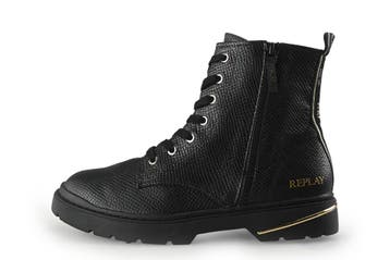 Replay Veterboots in maat 39 Zwart, Verzenden, Zwart, Overige typen, Replay