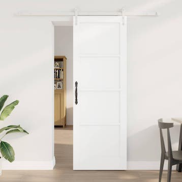 vidaXL Schuifdeur ORKDAL 73,5 x 211 cm Bewerkt hout Wit, Verzenden, Nieuw