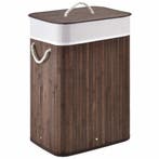 Bamboe Wasmand Curly - 72 L - Bruin - Uitneembare Waszak, Verzenden, Nieuw