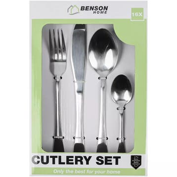 Benson Bestekset 16-delig - RVS (Bestek & Tafelaccessoires), Ophalen of Verzenden, Nieuw