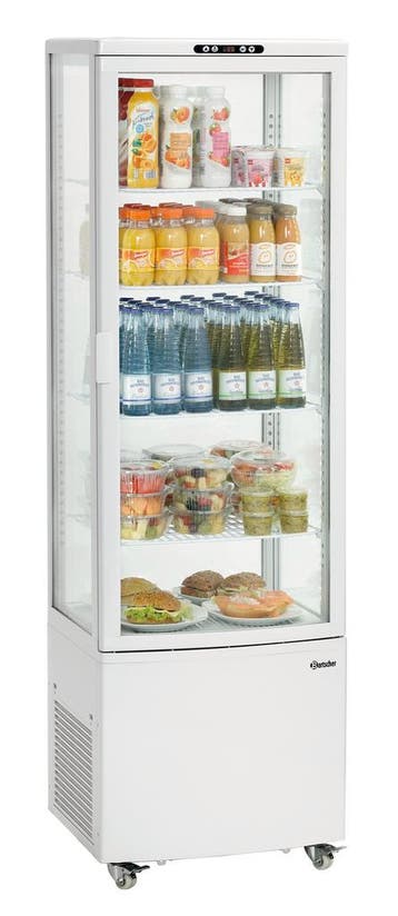 Bartscher Koelvitrine 235L-W | 2–12 °C | 4 Niveaus | 525x455, Ophalen of Verzenden, Nieuw