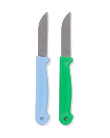 HEMA Aardappelmesje 2 stuks groen/blauw 3=30% / 2=20%, Verzenden, Nieuw