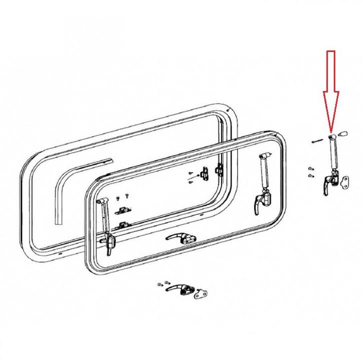 Dometic Raamuitzetter Klik-Klak 350 S7 Uitzetraam, Caravans en Kamperen, Camper-accessoires, Nieuw, Ophalen of Verzenden