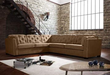 Hoekbankstel Dordrecht - hoekbanken - Cognac, Huis en Inrichting, Banken | Bankstellen, Nieuw, Stof