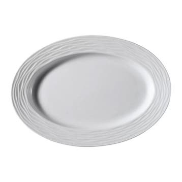 GGM Gastro | (24 stuks) SEA WAVE - bord - ovaal - porselein, Verzenden, Nieuw, Bord(en)