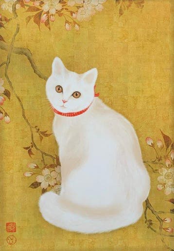 Shiro neko - NO RESERVE - Ana Maia - Zweden (Zonder, Antiek en Kunst