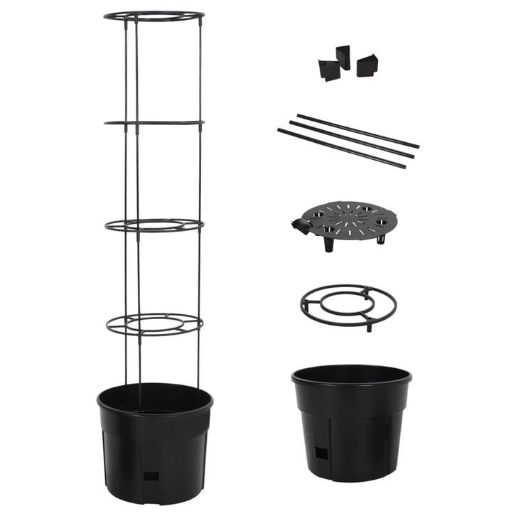 vidaXL Tomatenkweekpot ø39x150 cm polypropeen, Tuin en Terras, Bloembakken en Plantenbakken, Minder dan 60 cm, Nieuw, Kunststof