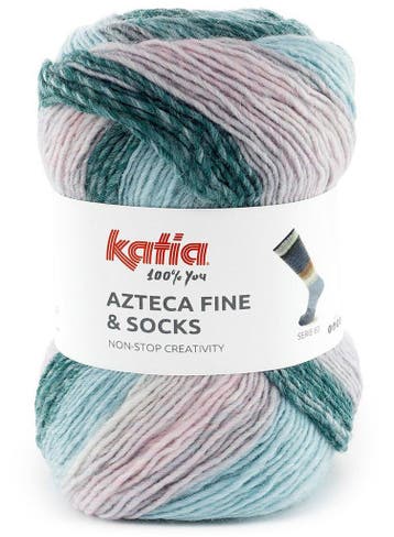 Katia Azteca Fine &amp; Socks - 60 Sea Mist - Superwash Wo, Ophalen of Verzenden, Nieuw