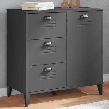 vidaXL Dressoir VIKEN 80x40x80 cm bewerkt hout, Huis en Inrichting, Verzenden, Nieuw, 50 tot 100 cm, 25 tot 50 cm