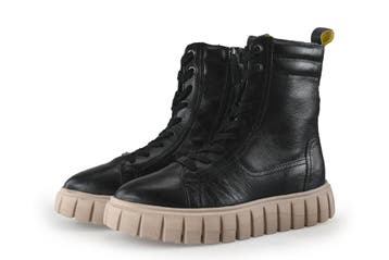 Salamander Veterboots in maat 40 Zwart, Verzenden, Zwart, Overige typen, Zo goed als nieuw