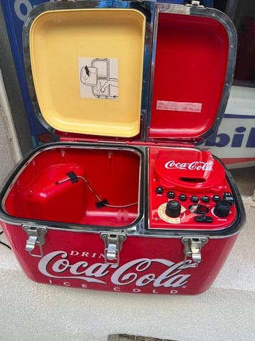 coca cola - Koeler - Koelbox met radio en cd-speler - IJzer,