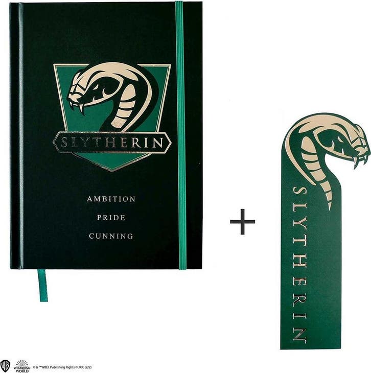 Harry Potter Notebook A5 met Bladwijzer Slytherin, Verzamelen, Harry Potter, Nieuw, Ophalen of Verzenden