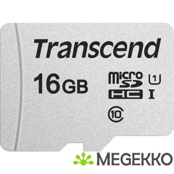 Transcend microSDHC 300S 16GB + SD-adapter, Verzenden, Nieuw