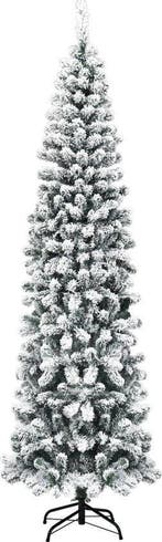 2dekans | Coast Besneeuwde Slim Kunstkerstboom Wit/Groen –, Ophalen of Verzenden, Zo goed als nieuw