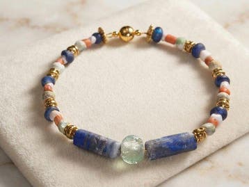 Oud-Egyptisch Verguld Kralenarmband -