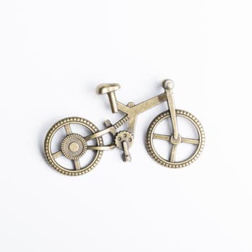 2x bedel van een fiets 50 mm x 28 mm geel koper kleur, Ophalen of Verzenden, Nieuw, Kraal