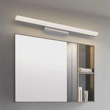 Moderne LED Spiegelverlichting Wandlamp - RVS Zwart/Zilver, Huis en Inrichting, Verzenden, Nieuw