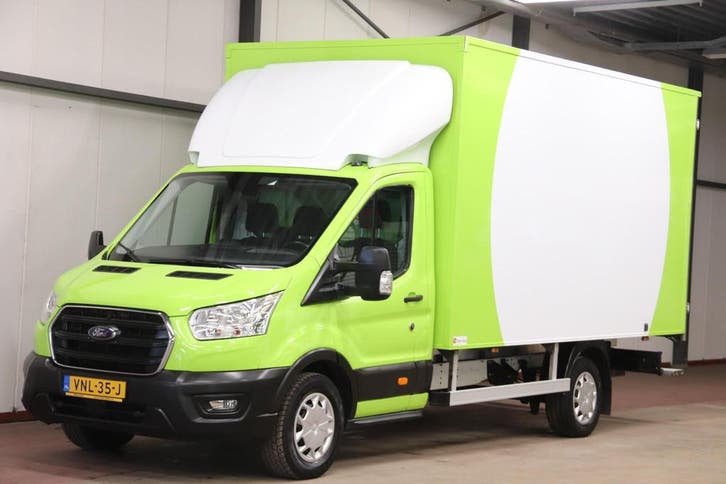Ford Transit 350 2.0 TDCI BAKWAGEN MEUBELBAK AUTOMAAT EURO 6, Auto's, Bestelauto's, Dealer onderhouden, Onderhoudsboekje, Automaat