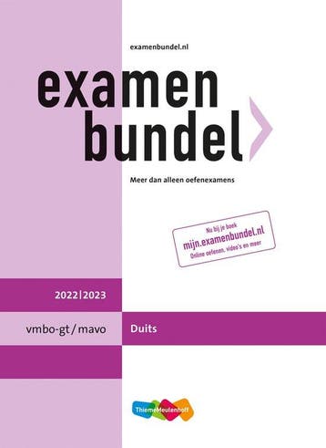 9789006639896 Examenbundel vmbo-gt/mavo Duits 2022/2023, Boeken, Schoolboeken, Verzenden, Zo goed als nieuw, Marco Van Rossum