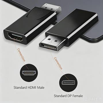 4K DisplayPort naar HDMI Adapter: DP Male naar HDMI Female C, Audio, Tv en Foto, Verzenden, Nieuw