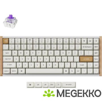 Keychron K2 HE Wit Hout Magnetic Switch Draadloos Hall, Computers en Software, Verzenden, Nieuw, Keychron