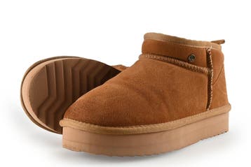 Warmbat Pantoffels in maat 39 Cognac, Overige kleuren, Verzenden, Zo goed als nieuw, Pantoffels of Sloffen