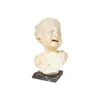 DM - sculptuur, Child Bust Sculpture on Marble Base - 26 cm