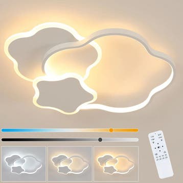 Stervormige LED plafondlamp dimbaar 31W wit, Verzenden, Nieuw