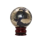 Grote 105 mm gouden Apache Gold bolvormige sculptuur – 2,45