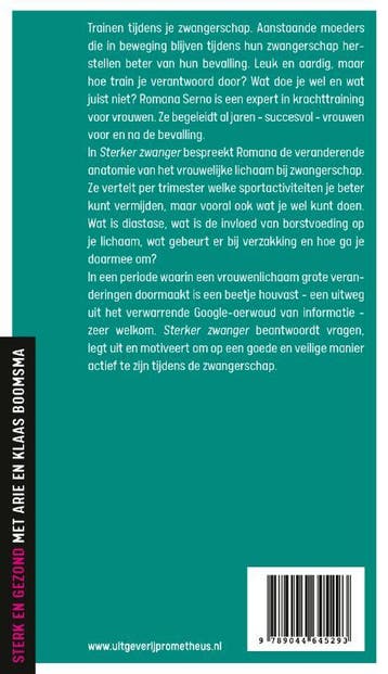 Sterker zwanger / Sterk en gezond met Arie en Klaas Boomsma, Verzenden, Zo goed als nieuw, Romana Serno