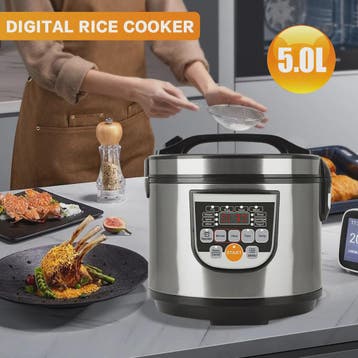 5L Digitale Rijstkoker & Multi-Cooker: Stoom, Soep, Porridge, Verzenden, Nieuw in verpakking
