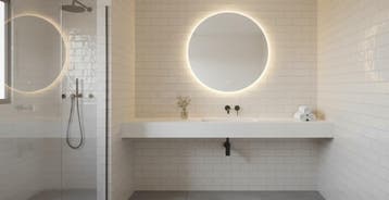 Wandtegel Equipe Trendy Handvorm Blanco Wit Glans 6,5x13, Nieuw, Minder dan 20 cm, 10 m² of meer, Wandtegels