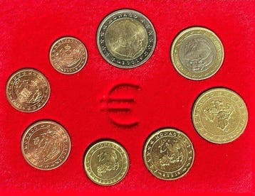 Monaco. Series 1 Cent - 2 Euro 2001 (Zonder minimumprijs)