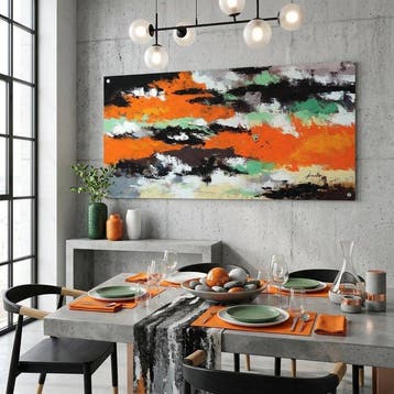 Monika Spiewak - Abstract - Oil Painting Stretched On The