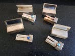 Kaptafelset (4) - .800 zilver - zilveren lippenstifthouder, Antiek en Kunst