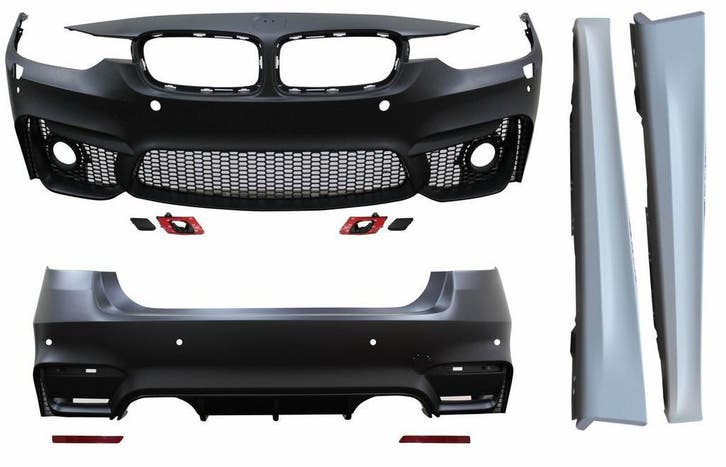 EVO look pakket frontlip BMW 3 serie F30 2012 2019 B9714, Auto-onderdelen, Carrosserie en Plaatwerk, Nieuw, Herkomst onderdeel bekend