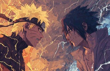 Canvas Fit - Alberto Ricardo - Naruto vs. Sasuke: Rivalidad, Nieuw in verpakking