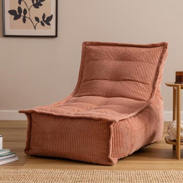 Dolce Zitzak Stoel Cord Lounger - Roze, Verzenden, Nieuw