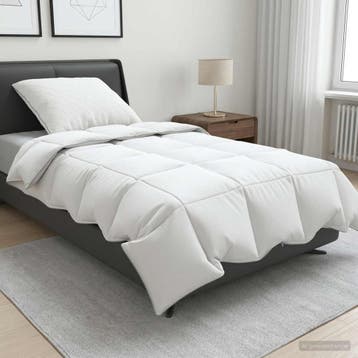 vidaXL 90% ganzen dons dekbedset FULDA 2 st 140 x 200 cm, Verzenden, Nieuw, Wit