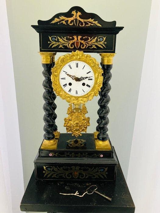 Pendule - - Verguld brons - 1850-1900, Antiek en Kunst, Antiek | Klokken