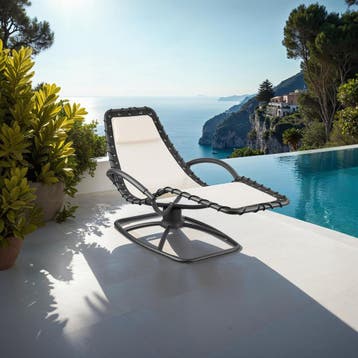 Ligstoel Toulon, ergonomisch, schommelfunctie, Verzenden, Nieuw