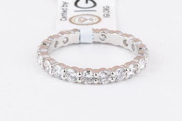 Zonder minimumprijs - Ring - 18 karaat Witgoud - 1.80ct. tw., Nieuw