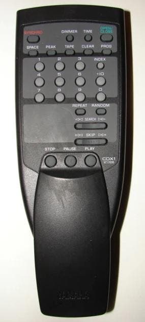 Afstandsbediening Yamaha cdx1 vz17030, Audio, Tv en Foto, Afstandsbedieningen, Origineel, Nieuw, Ophalen of Verzenden