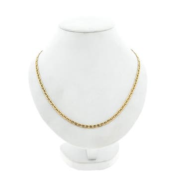 Gouden marineschakel ketting, Ophalen of Verzenden, Gebruikt, Goud, Goud