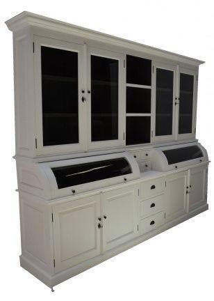 Buffetkast Bastiaan 260 wit - grijs, Ophalen of Verzenden, Nieuw