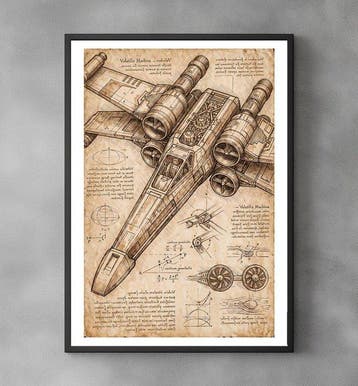 Star Wars - Starfighter Plans - X-Wing Star Wars - Signed, Nieuw