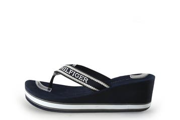 Tommy Hilfiger Sandalen in maat 39 Blauw, Sandalen of Muiltjes, Zo goed als nieuw, Tommy Hilfiger, Verzenden