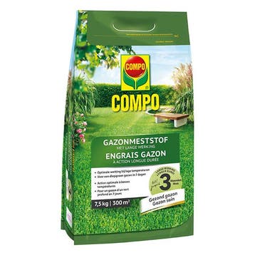 Gazonmest | Compo | 7.5 kg (300 m², Lang werkend), Verzenden, Nieuw