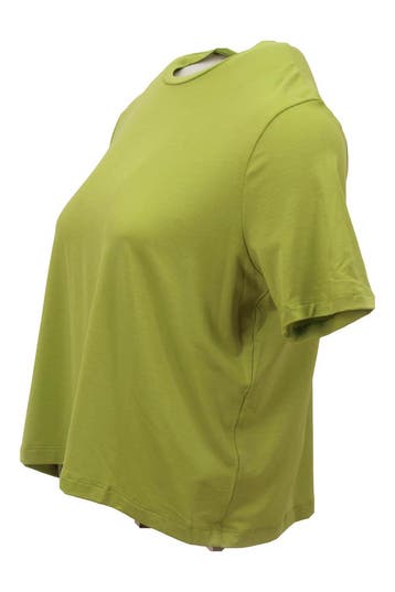 Organic Basics T-shirt in maat XS Groen, Kleding | Dames, T-shirts, Organic Basics, Verzenden, Zo goed als nieuw, Groen